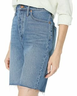 Madewell High-Rise Long Denim Shorts in Brightwood Wash 6 Madewell High-Rise Long Denim Shorts in Brightwood Wash -Madewell Shop 91PGDEEv6DL. AC SR736920