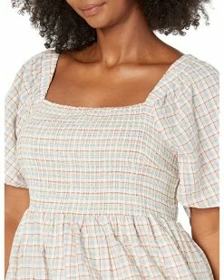 Madewell Dresses Plus Seersucker Lucie Tie-Back Mini Dress in Plaid -Madewell Shop 91PmgnZSbqL. AC SR736920