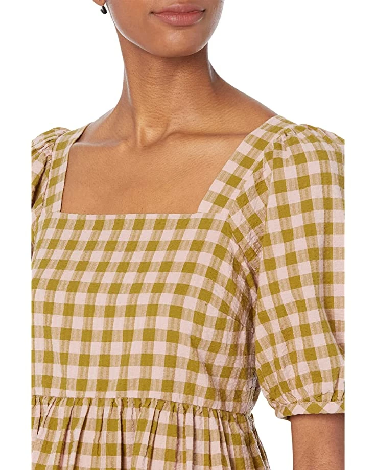 Madewell Dresses Square-Neck Puff-Sleeve Dress in Gingham Seersucker 3 Madewell Dresses Square-Neck Puff-Sleeve Dress in Gingham Seersucker - Image 3