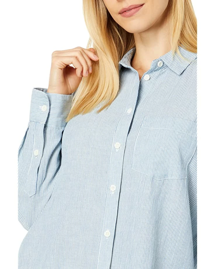 Madewell Shirts & Tops Oversized Ex-Boyfriend Tulip-Back Shirt in Stripe 3 Madewell Shirts & Tops Oversized Ex-Boyfriend Tulip-Back Shirt in Stripe - Image 3