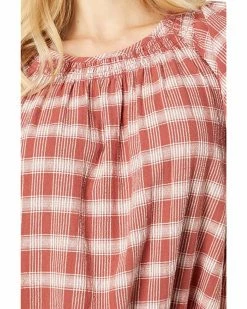 Madewell Shirts & Tops Plaid Gauze Flutter-Sleeve Top -Madewell Shop 91jN8jgH1kL. AC SR736920