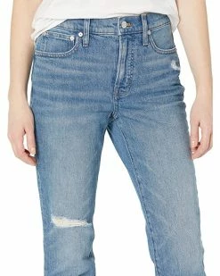 Madewell Jeans The Mid-Rise Perfect Vintage Jean in Ainsdale Wash: Knee-Rip Edition -Madewell Shop 91lVwxRNWRL. AC SR736920