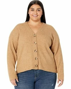 Madewell Sweaters Plus Cameron Ribbed Cardigan Sweater in Coziest Yarn