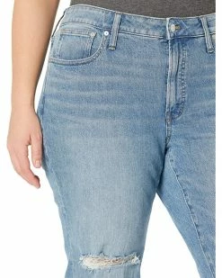 Madewell Jeans The Plus Mid-Rise Perfect Vintage Jean in Ainsdale Wash: Knee-Rip Edition -Madewell Shop A1D wcY0fuL. AC SR736920